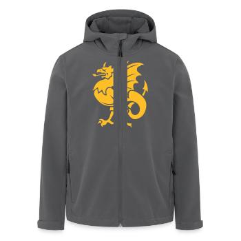 créature fantastique griffon dessin Bornholm - Veste softshell homme en polyester recyclé Stanley/Stella - charbon - Devant - AI Model Male 185 light (185cm)
