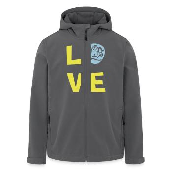 AMOUR TRI 2c - Veste softshell homme en polyester recyclé Stanley/Stella - charbon - Devant - AI Model Male 185 light (185cm)