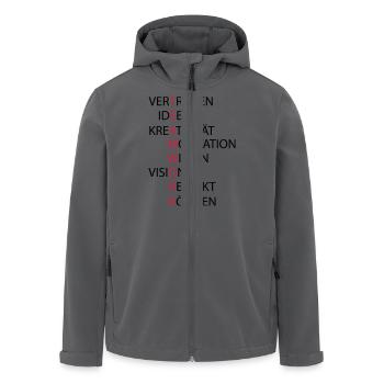 Teamwork - Recycelte Männer Softshell-Jacke von Stanley/Stella - Anthrazit - Vorne - AI Model Male 185 light (185cm)