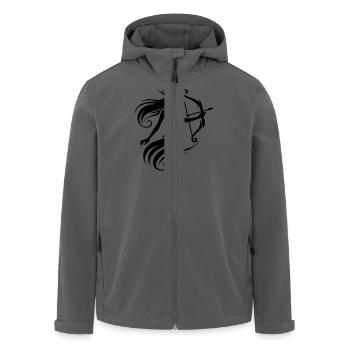 elfe pfeil und bogen - Recycelte Männer Softshell-Jacke von Stanley/Stella - Anthrazit - Vorne - AI Model Male 185 light (185cm)