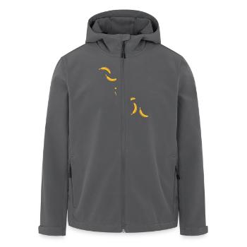 Banana Design - Recycelte Männer Softshell-Jacke von Stanley/Stella - Anthrazit - Vorne - AI Model Male 185 light (185cm)