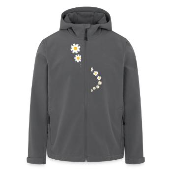 flowers - Recycelte Männer Softshell-Jacke von Stanley/Stella - Anthrazit - Vorne - AI Model Male 185 light (185cm)