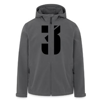 3 - Recycelte Männer Softshell-Jacke von Stanley/Stella - Anthrazit - Vorne - AI Model Male 185 light (185cm)