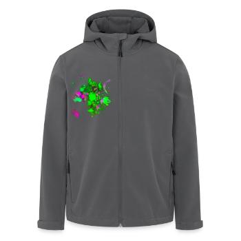 "GreenArt2" Acryl Paint Nr.12 by Marco Eckenbrecht - Recycelte Männer Softshell-Jacke von Stanley/Stella - Anthrazit - Vorne - AI Model Male 185 light (185cm)