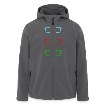 brille - Recycelte Männer Softshell-Jacke von Stanley/Stella - Anthrazit - Vorne - AI Model Male 185 light (185cm)