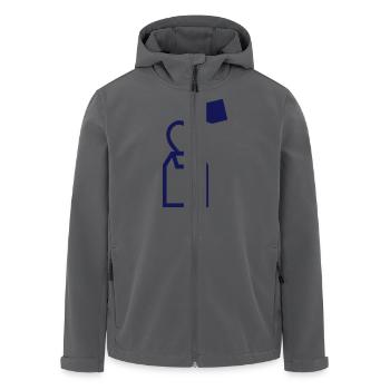 Tee - Recycelte Männer Softshell-Jacke von Stanley/Stella - Anthrazit - Vorne - AI Model Male 185 light (185cm)