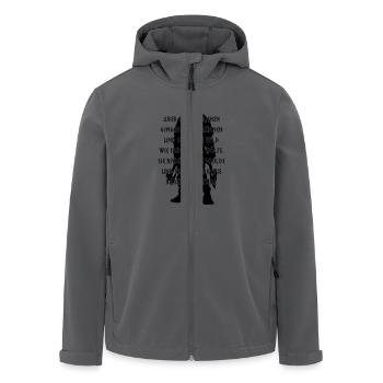 Berserker - Odins Mannen - Recycelte Männer Softshell-Jacke von Stanley/Stella - Anthrazit - Vorne - AI Model Male 185 light (185cm)