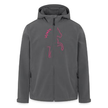 Tölt - Recycelte Männer Softshell-Jacke von Stanley/Stella - Anthrazit - Vorne - AI Model Male 185 light (185cm)