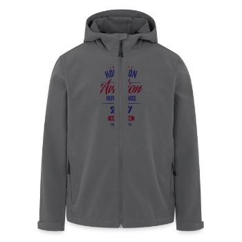 John Lee Houghton - Shirt Version - Recycelte Männer Softshell-Jacke von Stanley/Stella - Anthrazit - Vorne - AI Model Male 185 light (185cm)