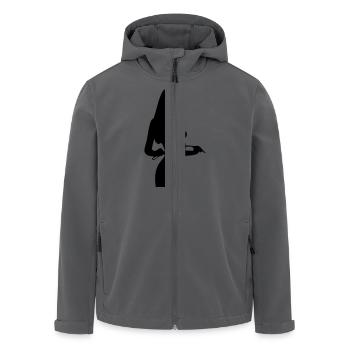 Domina Silhouette - Recycelte Männer Softshell-Jacke von Stanley/Stella - Anthrazit - Vorne - AI Model Male 185 light (185cm)