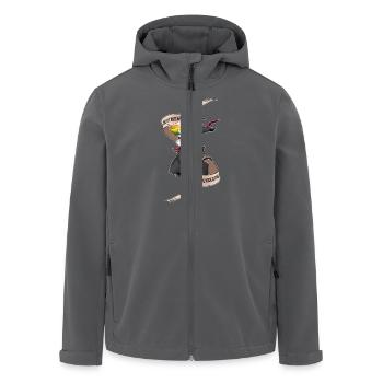 KarateUnicornfinal1 - Recycelte Männer Softshell-Jacke von Stanley/Stella - Anthrazit - Vorne - AI Model Male 185 light (185cm)