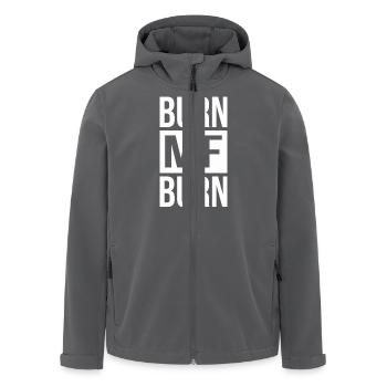 Burn MF Burn - Recycelte Männer Softshell-Jacke von Stanley/Stella - Anthrazit - Vorne - AI Model Male 185 light (185cm)