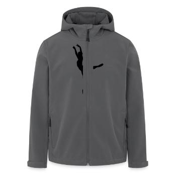 Vektor Balletttänzer Silhouette - Recycelte Männer Softshell-Jacke von Stanley/Stella - Anthrazit - Vorne - AI Model Male 185 light (185cm)