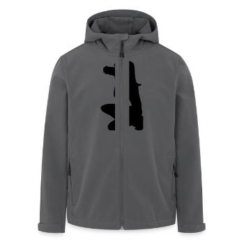 Female Photographer - Recycelte Männer Softshell-Jacke von Stanley/Stella - Anthrazit - Vorne - AI Model Male 185 light (185cm)