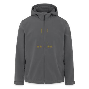 Gewinner - Sieger - 1 - Platz - Recycelte Männer Softshell-Jacke von Stanley/Stella - Anthrazit - Vorne - AI Model Male 185 light (185cm)