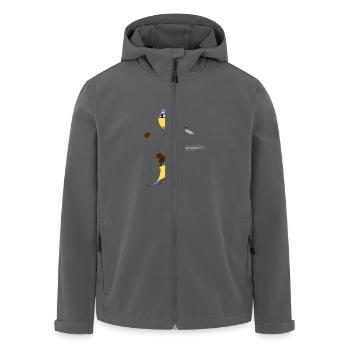 Blaumeise - Recycelte Männer Softshell-Jacke von Stanley/Stella - Anthrazit - Vorne - AI Model Male 185 light (185cm)