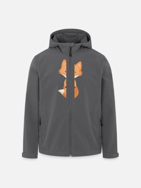 Fuchs - Recycelte Männer Softshell-Jacke von Stanley/Stella - Anthrazit