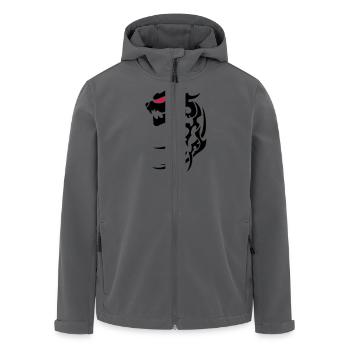 Panther - Recycelte Männer Softshell-Jacke von Stanley/Stella - Anthrazit - Vorne - AI Model Male 185 light (185cm)