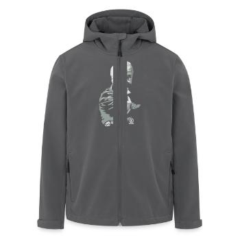 Dinner for one - Recycelte Männer Softshell-Jacke von Stanley/Stella - Anthrazit - Vorne - AI Model Male 185 light (185cm)