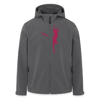 Ballett - Recycelte Männer Softshell-Jacke von Stanley/Stella - Anthrazit - Vorne - AI Model Male 185 light (185cm)