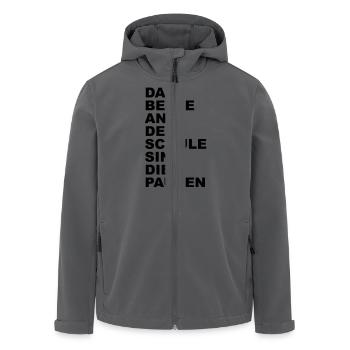 Das Beste der Schule - Recycelte Männer Softshell-Jacke von Stanley/Stella - Anthrazit - Vorne - AI Model Male 185 light (185cm)