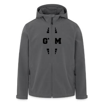 gym - Recycelte Männer Softshell-Jacke von Stanley/Stella - Anthrazit - Vorne - AI Model Male 185 light (185cm)