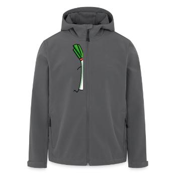 Laufbursche Lauch - Recycelte Männer Softshell-Jacke von Stanley/Stella - Anthrazit - Vorne - AI Model Male 185 light (185cm)