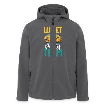 Lloret De Mar Party Team - Recycelte Männer Softshell-Jacke von Stanley/Stella - Anthrazit - Vorne - AI Model Male 185 light (185cm)