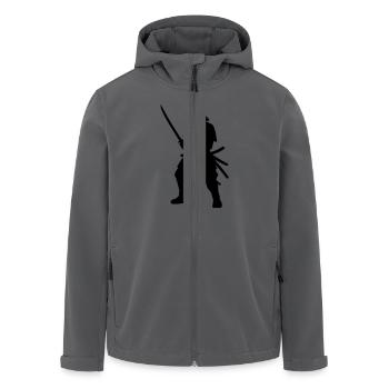 samurai - Recycelte Männer Softshell-Jacke von Stanley/Stella - Anthrazit - Vorne - AI Model Male 185 light (185cm)