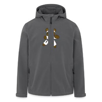 Tae kwon do - Recycelte Männer Softshell-Jacke von Stanley/Stella - Anthrazit - Vorne - AI Model Male 185 light (185cm)