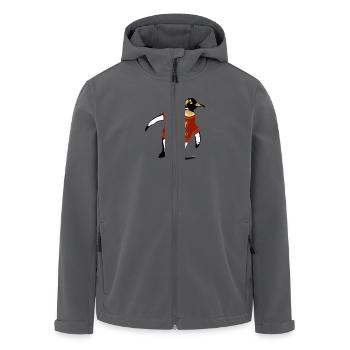 Pinguin Hemd - Recycelte Männer Softshell-Jacke von Stanley/Stella - Anthrazit - Vorne - AI Model Male 185 light (185cm)