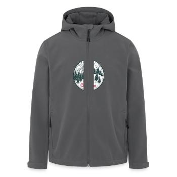 SPREAD Frohe Weihnachtskugel - Recycelte Männer Softshell-Jacke von Stanley/Stella - Anthrazit - Vorne - AI Model Male 185 light (185cm)