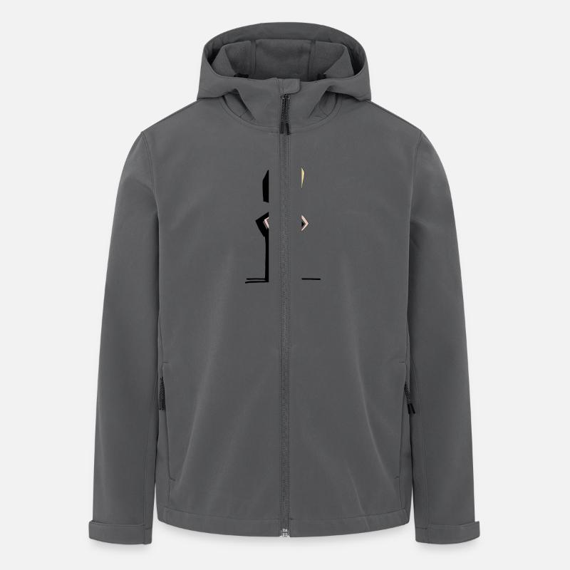 Happy - Recycelte Männer Softshell-Jacke von Stanley/Stella - Anthrazit