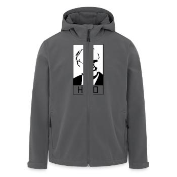 Helmut <> Hero - Recycelte Männer Softshell-Jacke von Stanley/Stella - Anthrazit - Vorne - AI Model Male 185 light (185cm)