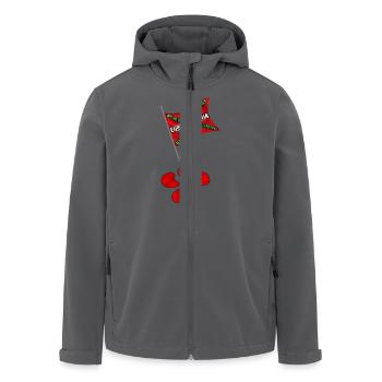 Baskische Flagge - Recycelte Männer Softshell-Jacke von Stanley/Stella - Anthrazit - Vorne - AI Model Male 185 light (185cm)