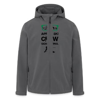 Apres Ski Crew Ischgl - Recycelte Männer Softshell-Jacke von Stanley/Stella - Anthrazit - Vorne - AI Model Male 185 light (185cm)