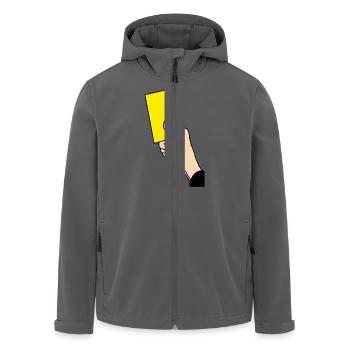 Gelbe Karte - Recycelte Männer Softshell-Jacke von Stanley/Stella - Anthrazit - Vorne - AI Model Male 185 light (185cm)
