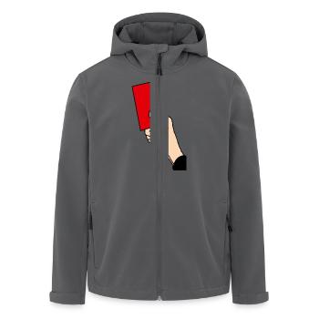 Rote Karte - Recycelte Männer Softshell-Jacke von Stanley/Stella - Anthrazit - Vorne - AI Model Male 185 light (185cm)