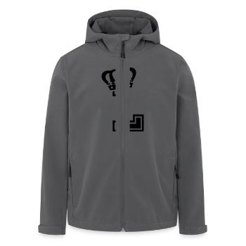 Buchstabe L - Recycelte Männer Softshell-Jacke von Stanley/Stella - Anthrazit - Vorne - AI Model Male 185 light (185cm)