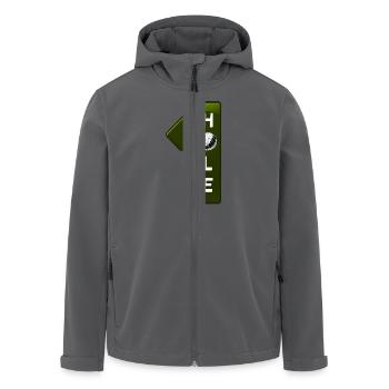 Golf: Hole in one - grün - Recycelte Männer Softshell-Jacke von Stanley/Stella - Anthrazit - Vorne - AI Model Male 185 light (185cm)