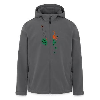 glucksbringer - Recycelte Männer Softshell-Jacke von Stanley/Stella - Anthrazit - Vorne - AI Model Male 185 light (185cm)