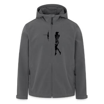 Archery female tribal de - Recycelte Männer Softshell-Jacke von Stanley/Stella - Anthrazit - Vorne - AI Model Male 185 light (185cm)