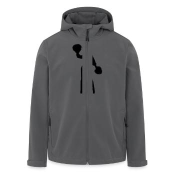 cheerleading - Recycelte Männer Softshell-Jacke von Stanley/Stella - Anthrazit - Vorne - AI Model Male 185 light (185cm)