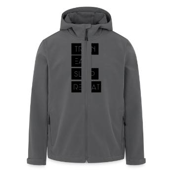 Train Eat sleep Repeat - Recycelte Männer Softshell-Jacke von Stanley/Stella - Anthrazit - Vorne - AI Model Male 185 light (185cm)