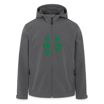 Irish cock - Recycelte Männer Softshell-Jacke von Stanley/Stella - Anthrazit - Vorne - AI Model Male 185 light (185cm)