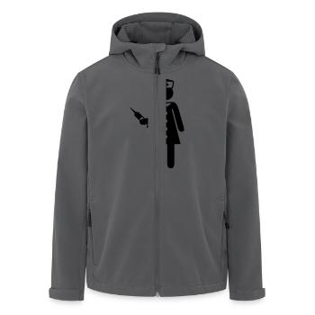 Krankenschwester - Recycelte Männer Softshell-Jacke von Stanley/Stella - Anthrazit - Vorne - AI Model Male 185 light (185cm)