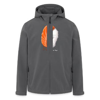 Sushi Umarmung - Recycelte Männer Softshell-Jacke von Stanley/Stella - Anthrazit - Vorne - AI Model Male 185 light (185cm)
