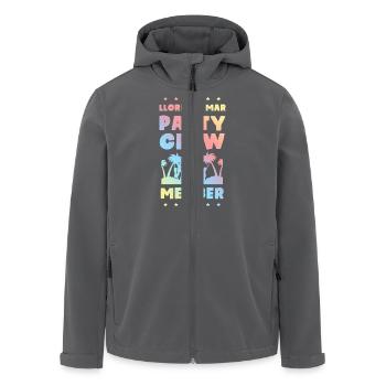 Lloret De Mar Party Crew - Recycelte Männer Softshell-Jacke von Stanley/Stella - Anthrazit - Vorne - AI Model Male 185 light (185cm)