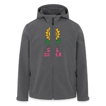 Die Schwester des Bodens - Recycelte Männer Softshell-Jacke von Stanley/Stella - Anthrazit - Vorne - AI Model Male 185 light (185cm)
