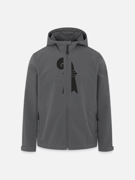 Baslerstab - Recycelte Männer Softshell-Jacke von Stanley/Stella - Anthrazit